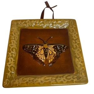 MWW Market Butterfly Ceramic Dish NWOT
